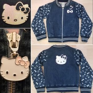 Hello Kitty Letterman Denim Jacket